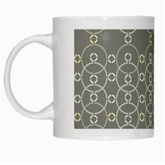 Circles Grey Polka White Mugs