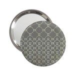 Circles Grey Polka 2.25  Handbag Mirrors Front