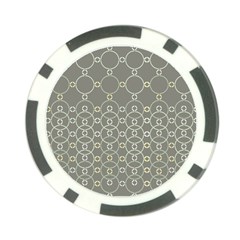 Circles Grey Polka Poker Chip Card Guard by Mariart