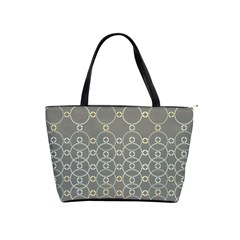 Circles Grey Polka Shoulder Handbags