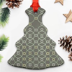 Circles Grey Polka Christmas Tree Ornament (two Sides) by Mariart