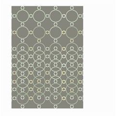 Circles Grey Polka Large Garden Flag (two Sides) by Mariart