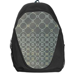 Circles Grey Polka Backpack Bag by Mariart