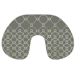 Circles Grey Polka Travel Neck Pillows by Mariart