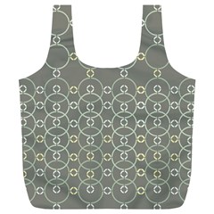 Circles Grey Polka Full Print Recycle Bags (l) 