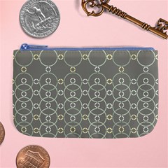 Circles Grey Polka Large Coin Purse