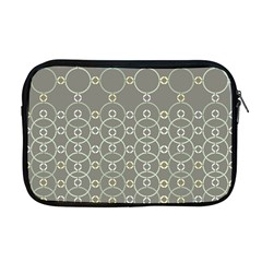 Circles Grey Polka Apple Macbook Pro 17  Zipper Case