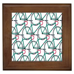 Bicycle Cycling Bike Green Sport Framed Tiles