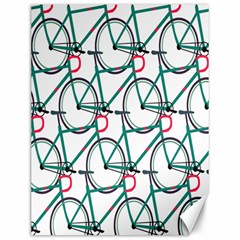 Bicycle Cycling Bike Green Sport Canvas 12  X 16  