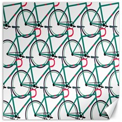 Bicycle Cycling Bike Green Sport Canvas 16  X 16   by Mariart