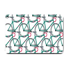 Bicycle Cycling Bike Green Sport Small Doormat  by Mariart