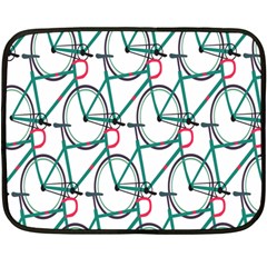 Bicycle Cycling Bike Green Sport Fleece Blanket (mini) by Mariart