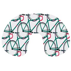 Bicycle Cycling Bike Green Sport Travel Neck Pillows by Mariart