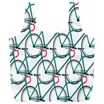 Bicycle Cycling Bike Green Sport Full Print Recycle Bags (L)  Front