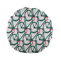 Bicycle Cycling Bike Green Sport Standard 15  Premium Flano Round Cushions