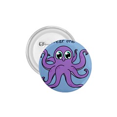 Colorful Cartoon Octopuses Pattern Fear Animals Sea Purple 1 75  Buttons