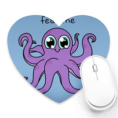 Colorful Cartoon Octopuses Pattern Fear Animals Sea Purple Heart Mousepads by Mariart