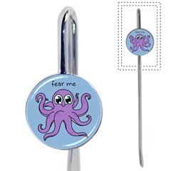 Colorful Cartoon Octopuses Pattern Fear Animals Sea Purple Book Mark by Mariart