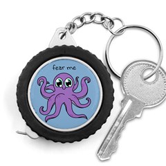 Colorful Cartoon Octopuses Pattern Fear Animals Sea Purple Measuring Tapes