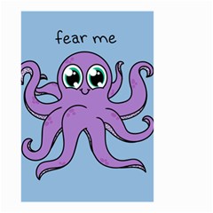 Colorful Cartoon Octopuses Pattern Fear Animals Sea Purple Small Garden Flag (two Sides) by Mariart