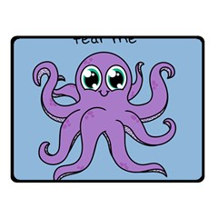 Colorful Cartoon Octopuses Pattern Fear Animals Sea Purple Double Sided Fleece Blanket (small)  by Mariart