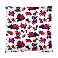 Crown Red Flower Floral Calm Rose Sunflower White Standard Cushion Case (two Sides) by Mariart