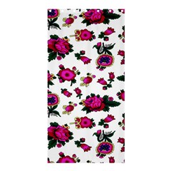 Crown Red Flower Floral Calm Rose Sunflower White Shower Curtain 36  X 72  (stall)  by Mariart