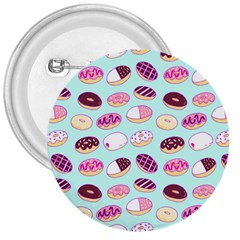 Donut Jelly Bread Sweet 3  Buttons by Mariart