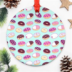 Donut Jelly Bread Sweet Ornament (round)