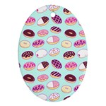 Donut Jelly Bread Sweet Ornament (Oval) Front