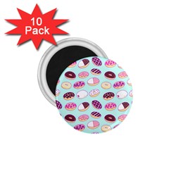 Donut Jelly Bread Sweet 1 75  Magnets (10 Pack) 