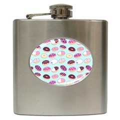 Donut Jelly Bread Sweet Hip Flask (6 Oz) by Mariart