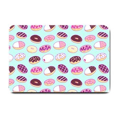 Donut Jelly Bread Sweet Small Doormat  by Mariart