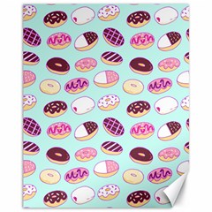 Donut Jelly Bread Sweet Canvas 11  X 14   by Mariart