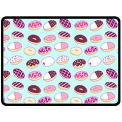 Donut Jelly Bread Sweet Fleece Blanket (large)  by Mariart