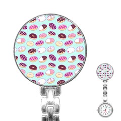 Donut Jelly Bread Sweet Stainless Steel Nurses Watch