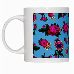 Crown Red Flower Floral Calm Rose Sunflower White Mugs