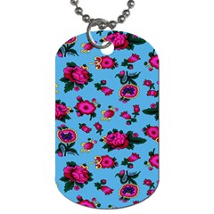 Crown Red Flower Floral Calm Rose Sunflower Dog Tag (one Side) by Mariart