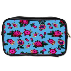 Crown Red Flower Floral Calm Rose Sunflower Toiletries Bags 2-side