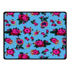 Crown Red Flower Floral Calm Rose Sunflower Fleece Blanket (small) by Mariart