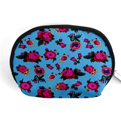 Crown Red Flower Floral Calm Rose Sunflower Accessory Pouches (medium) 