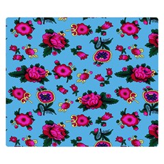 Crown Red Flower Floral Calm Rose Sunflower Double Sided Flano Blanket (small)  by Mariart