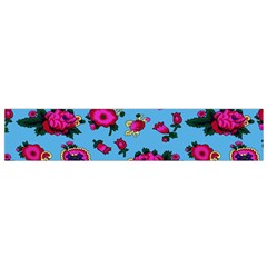 Crown Red Flower Floral Calm Rose Sunflower Flano Scarf (small) by Mariart