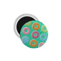 Doughnut Bread Donuts Green 1 75  Magnets by Mariart