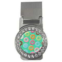 Doughnut Bread Donuts Green Money Clips (cz) 