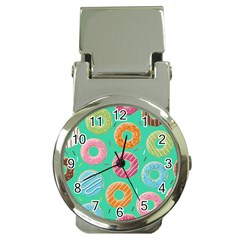 Doughnut Bread Donuts Green Money Clip Watches