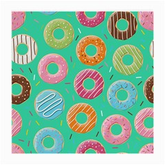 Doughnut Bread Donuts Green Medium Glasses Cloth (2-Side)