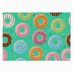 Doughnut Bread Donuts Green Large Glasses Cloth by Mariart