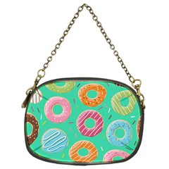 Doughnut Bread Donuts Green Chain Purses (Two Sides) 