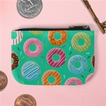 Doughnut Bread Donuts Green Mini Coin Purses Back